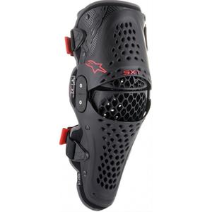 Alpinestars SX-1 V2 melni un sarkani ceļa spilventiņi