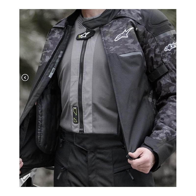 Alpinestars Tech-Air® 5 pelēk-melna drošības spilvena veste