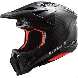 Motokrosa ķivere LS2 MX703 X-Force Solid Carbon melna