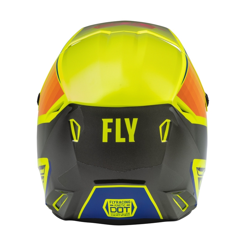 Motokrosová přilba FLY Racing Kinetic Drift modro-fluo žluto-šedá