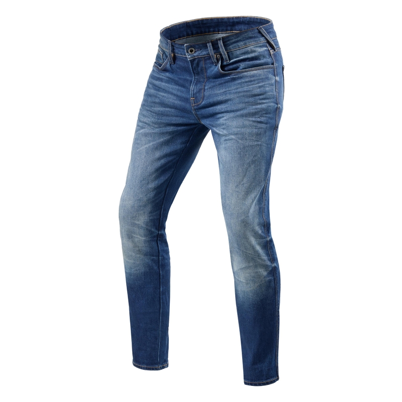 Motocikla džinsi Revit Carlin SK blue extended