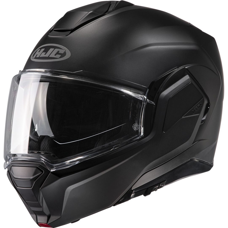 HJC I100 Solid pusplakana melna flip-up motocikla ķivere