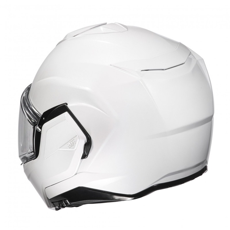 HJC I100 Solid perlamutra balta flip-up motocikla ķivere