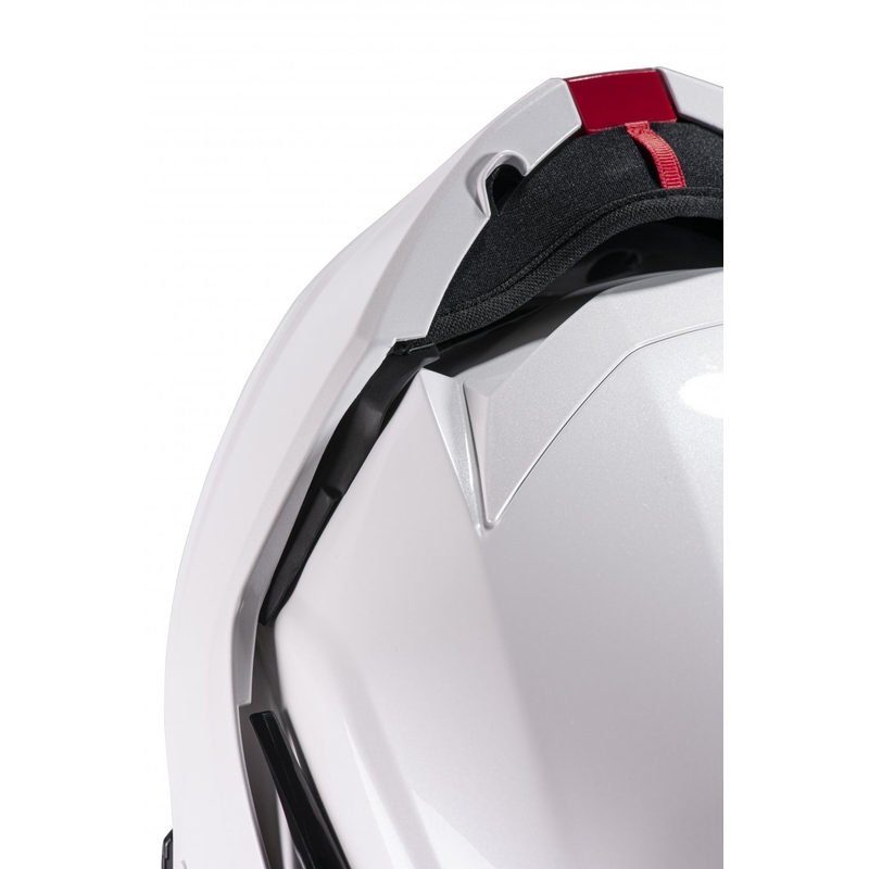 HJC I100 Solid perlamutra balta flip-up motocikla ķivere