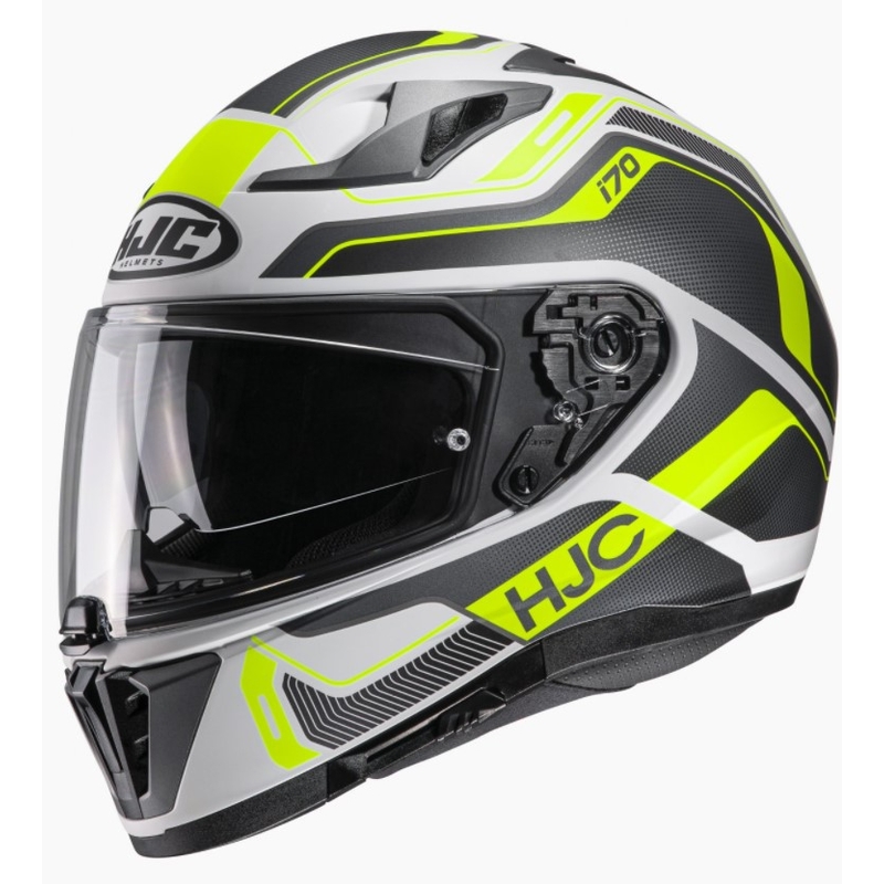 Integrální přilba na motorku HJC I70 Lonex MC3HSF bílo-šedo-fluo žlutá výprodej