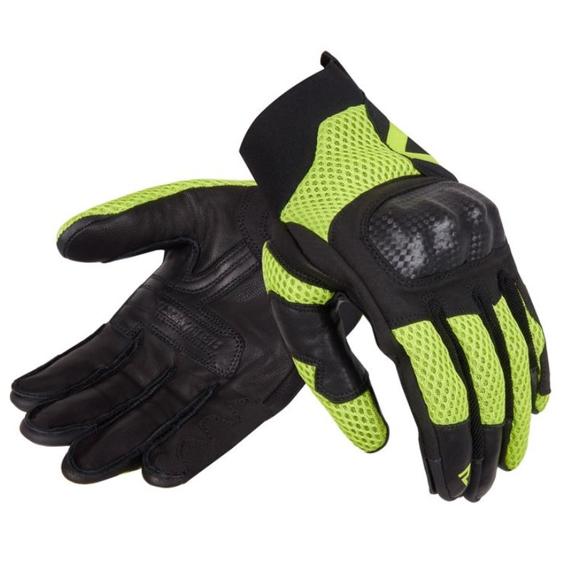 Sieviešu motocikla cimdi Rebelhorn Gap III black-fluo yellow izpārdošana