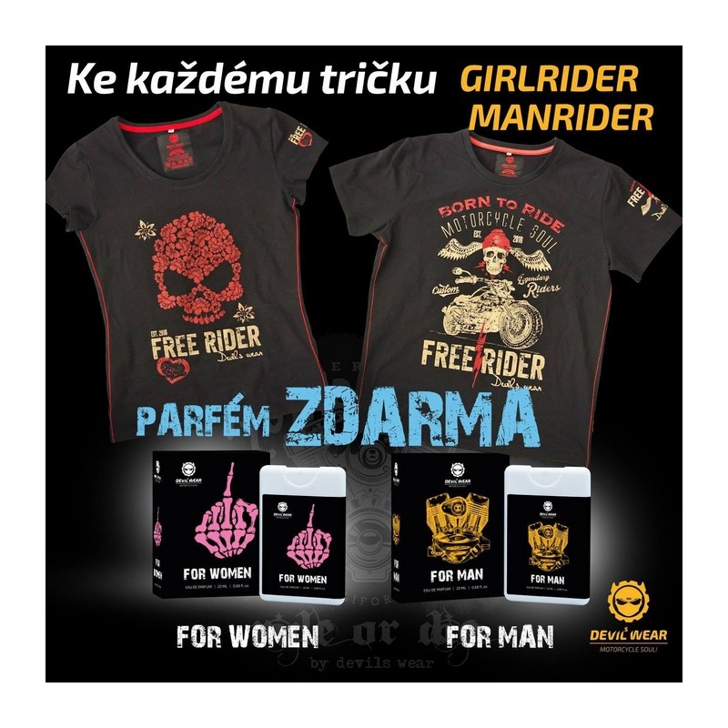 Dámské triko Devils Wear - Keep Riding Keep Smiling