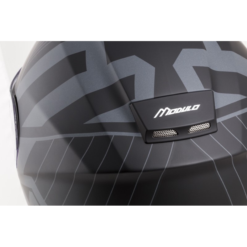 Vyklápěcí přilba na motorku Cassida Modulo 2.0 Profile Vision šedo-černá