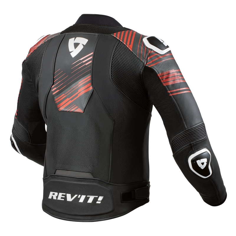 Revit Apex melna-fluo sarkana motocikla jaka izpārdošana