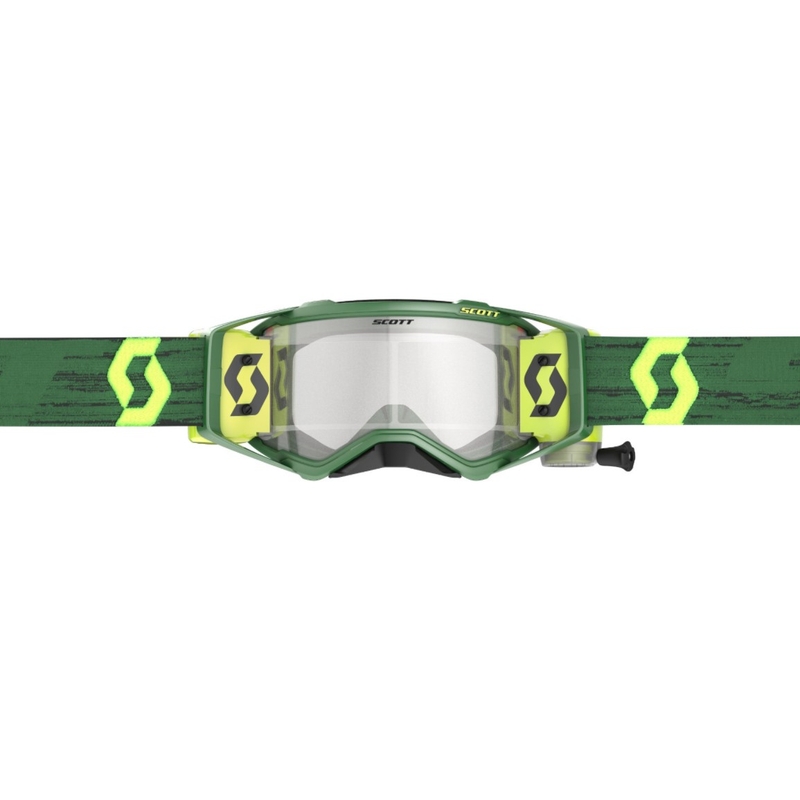 Motokrosa brilles SCOTT Prospect WFS 22 zaļi dzeltenas