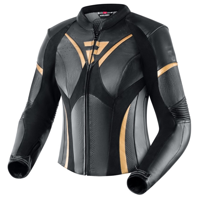 Sieviešu motocikla jaka Rebelhorn Rebel Black and Gold Sieviešu motocikla jaka Rebelhorn Rebel Black and Gold