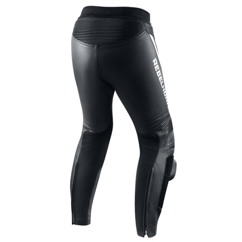 Rebelhorn Fighter Melnas un baltas motocikla bikses izpārdošana