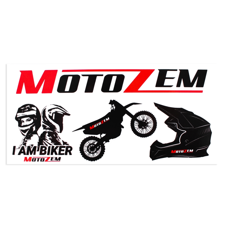 MotoZem Cross uzlīmju komplekts