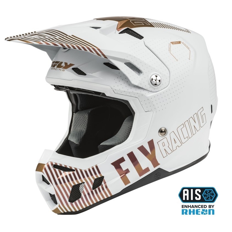 Motokrosová přilba FLY Racing Formula CC Primary bílo-měděná