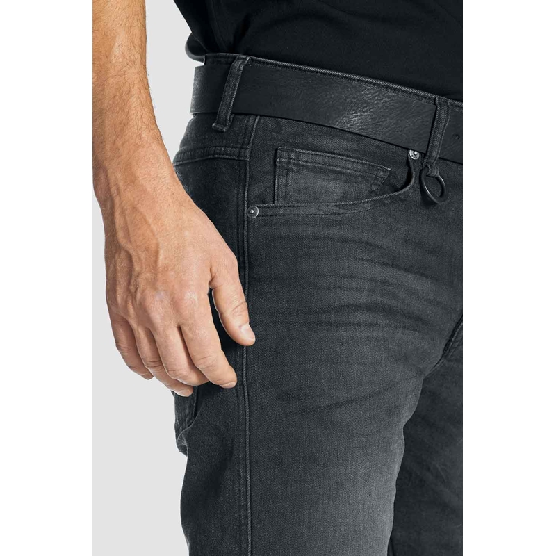 Motocikla džinsi PANDO MOTO Robby Slim black izpārdošana