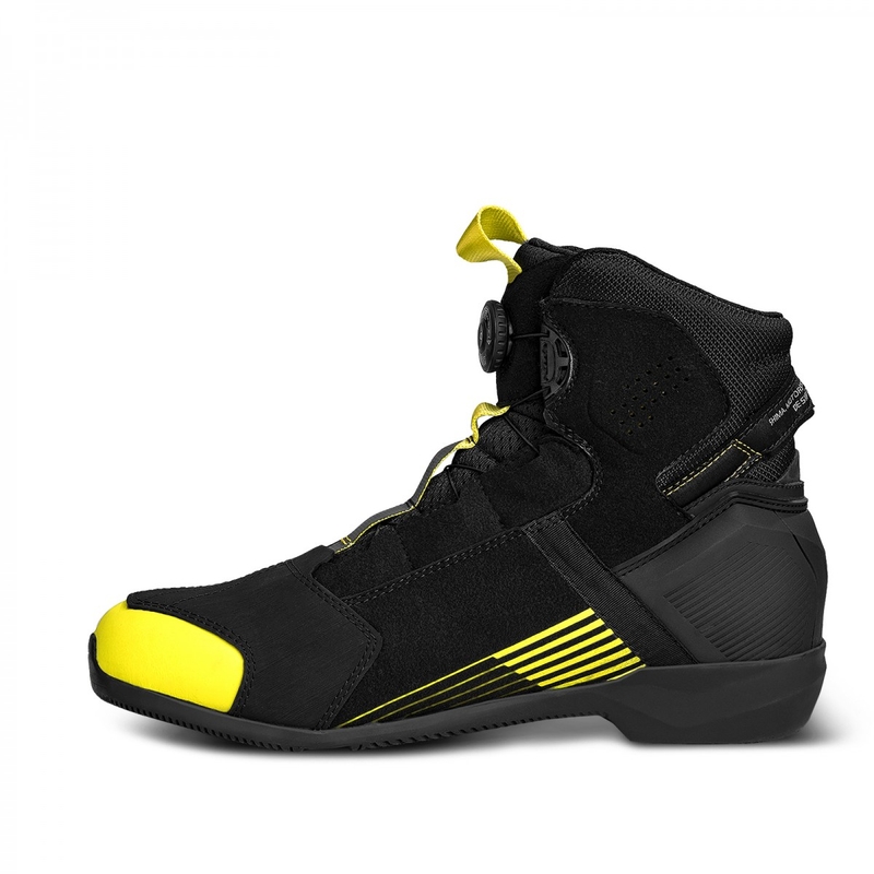 Shima Edge Vent melni-fluo dzelteni motocikla zābaki