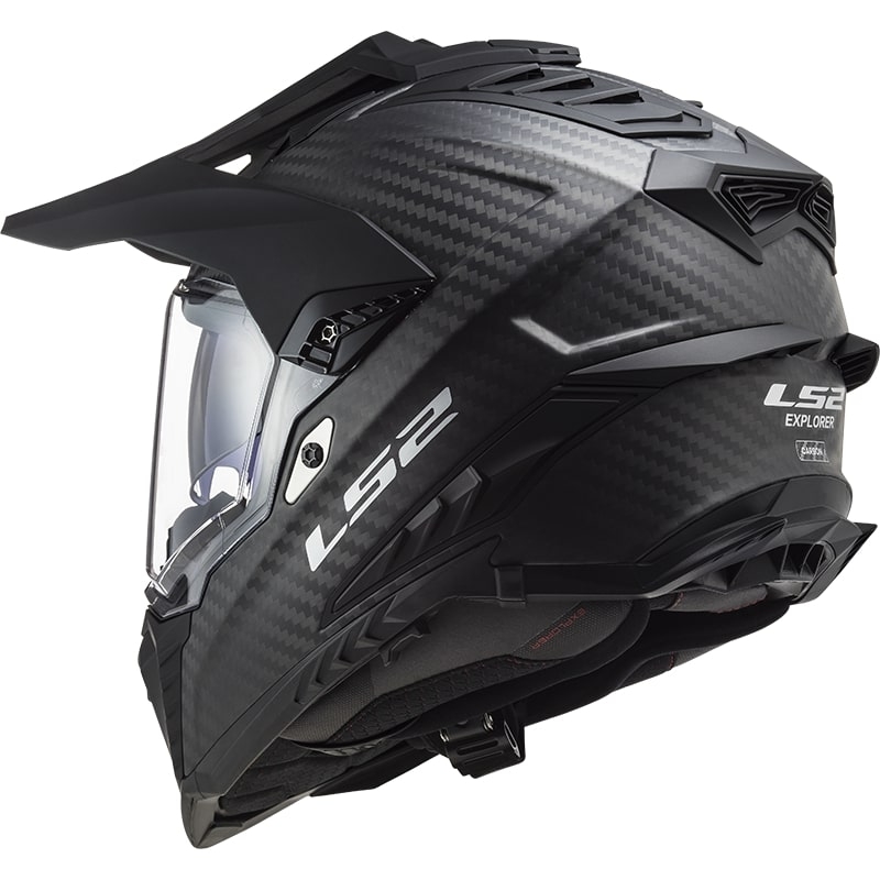Enduro ķivere LS2 MX701 Explorer C Solid Carbon Black Matte