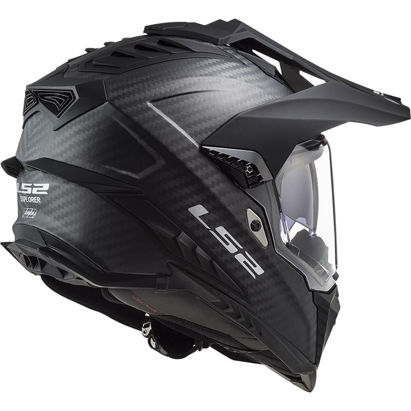 Enduro ķivere LS2 MX701 Explorer C Solid Carbon Black Matte