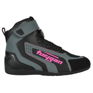 Sieviešu Furygan V4 Easy D3O Black-Grey-Pink Motociklu zābaki