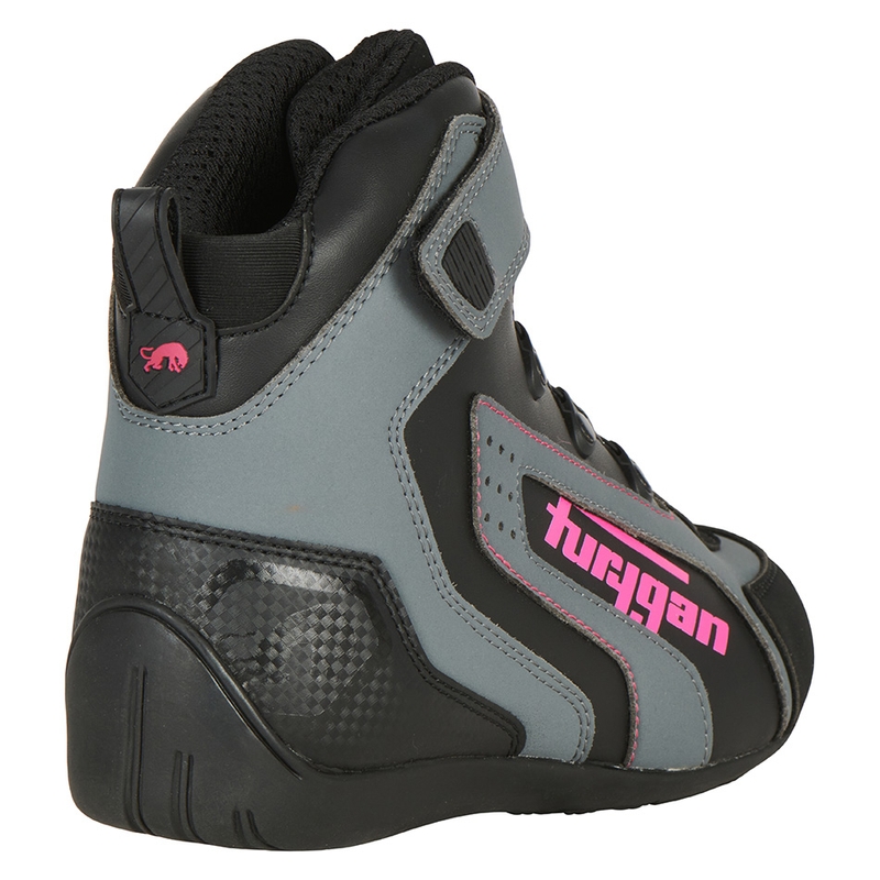 Sieviešu Furygan V4 Easy D3O Black-Grey-Pink Motociklu zābaki