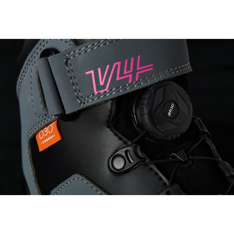 Sieviešu Furygan V4 Easy D3O Black-Grey-Pink Motociklu zābaki