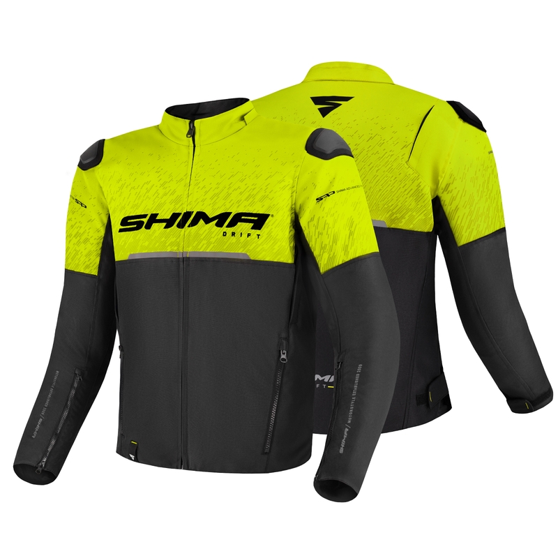 Motocikla jaka Shima Drift black-fluo yellow