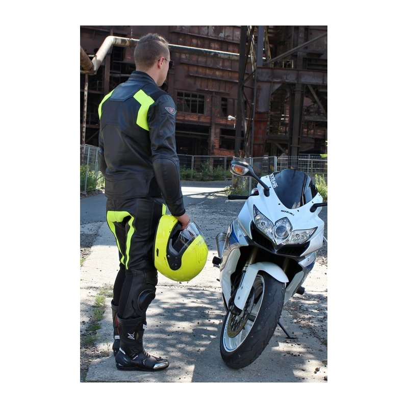 Bunda na motorku Tschul 850 černo-fluo žlutá výprodej