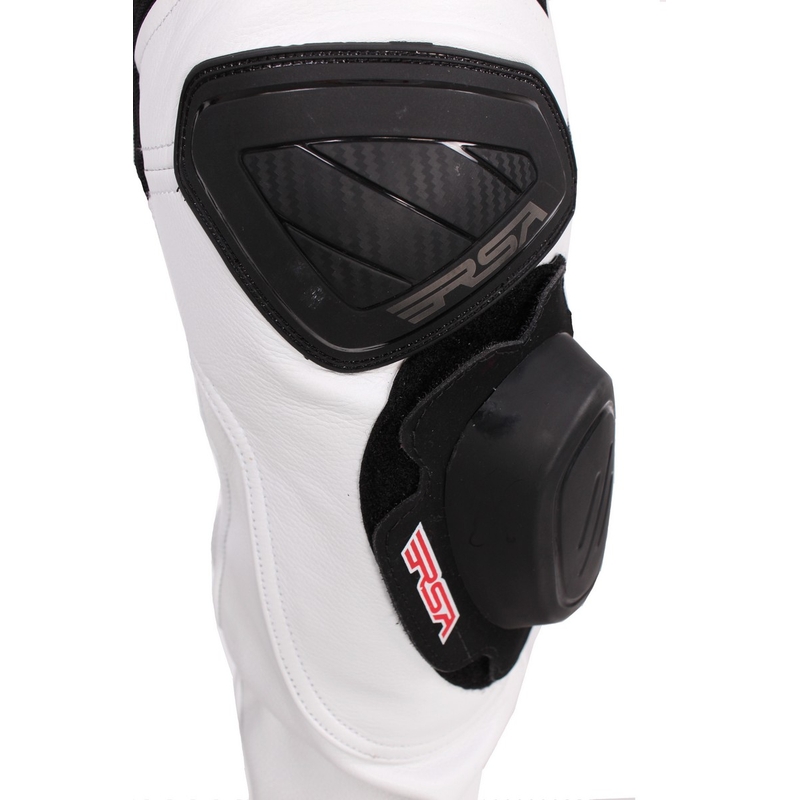 Pánské kalhoty na motorku RSA Virus bílo-černo-červené výprodej