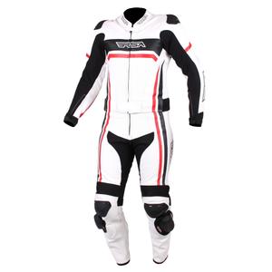 Pánská kombinéza na motorku RSA Virus bílo-černo-červená výprodej