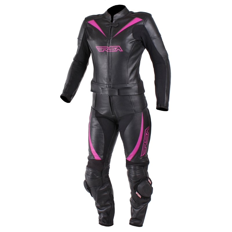 Dámská kombinéza na motorku RSA Destiny 2 černo-růžová výprodej