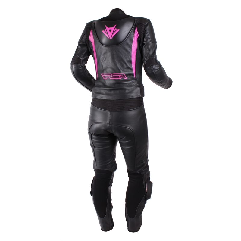 Dámská kombinéza na motorku RSA Destiny 2 černo-růžová výprodej