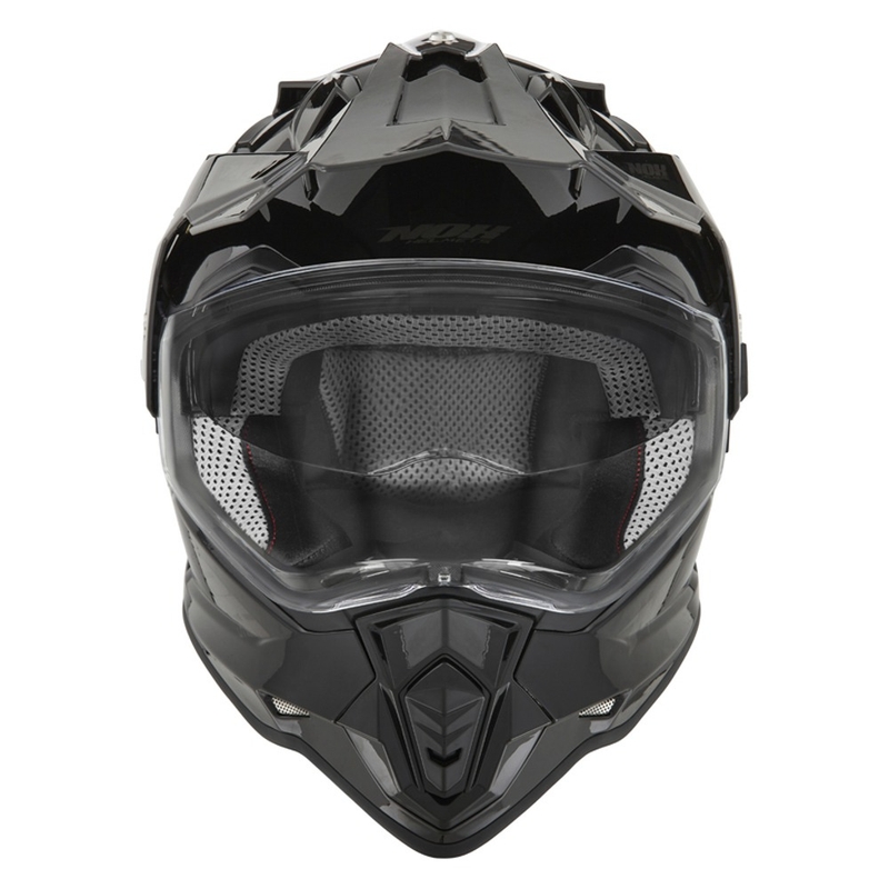 Enduro ķivere NOX N312 melna spīdīga