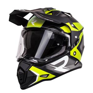 Enduro ķivere Street Racer Tracker melns-fluo dzeltens