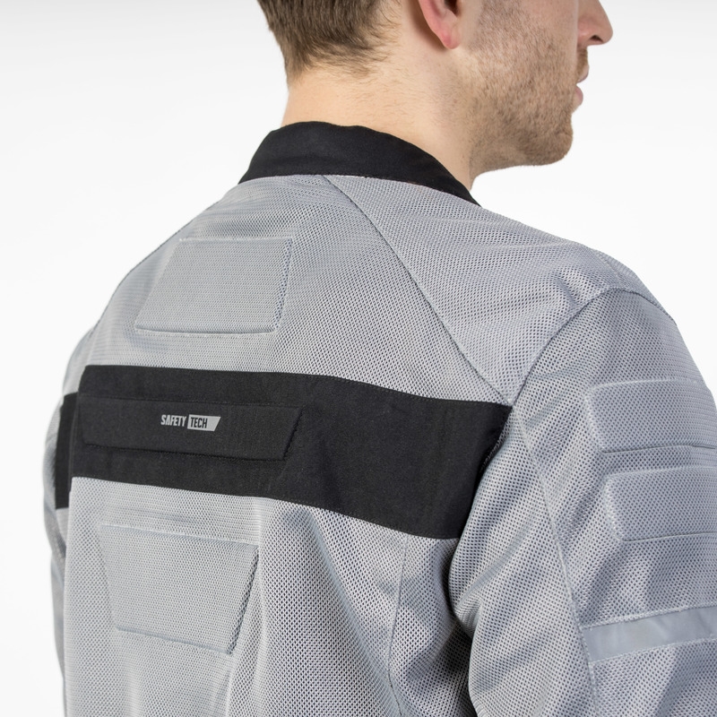 Ozone Dart motocikla jaka sudraba-melna