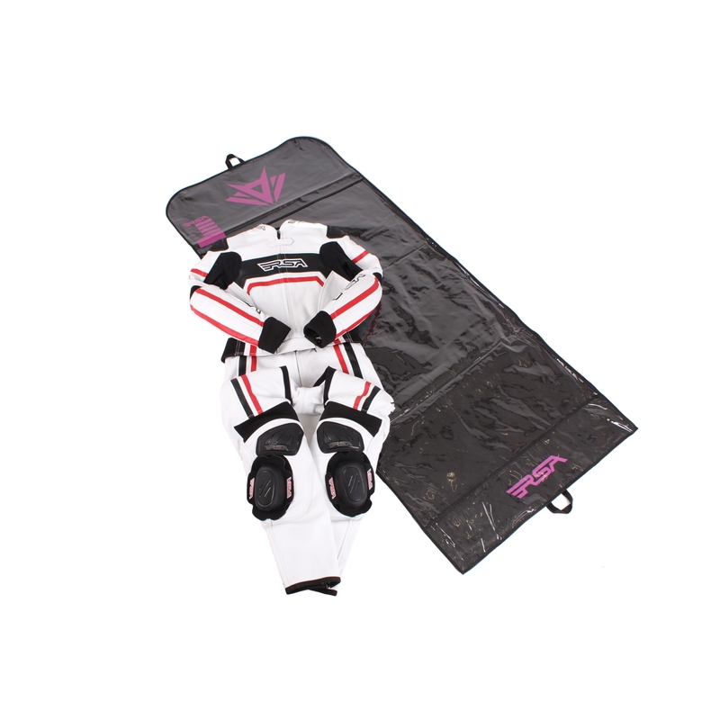 Dámská kombinéza na motorku RSA Virus bílo-černo-červená výprodej