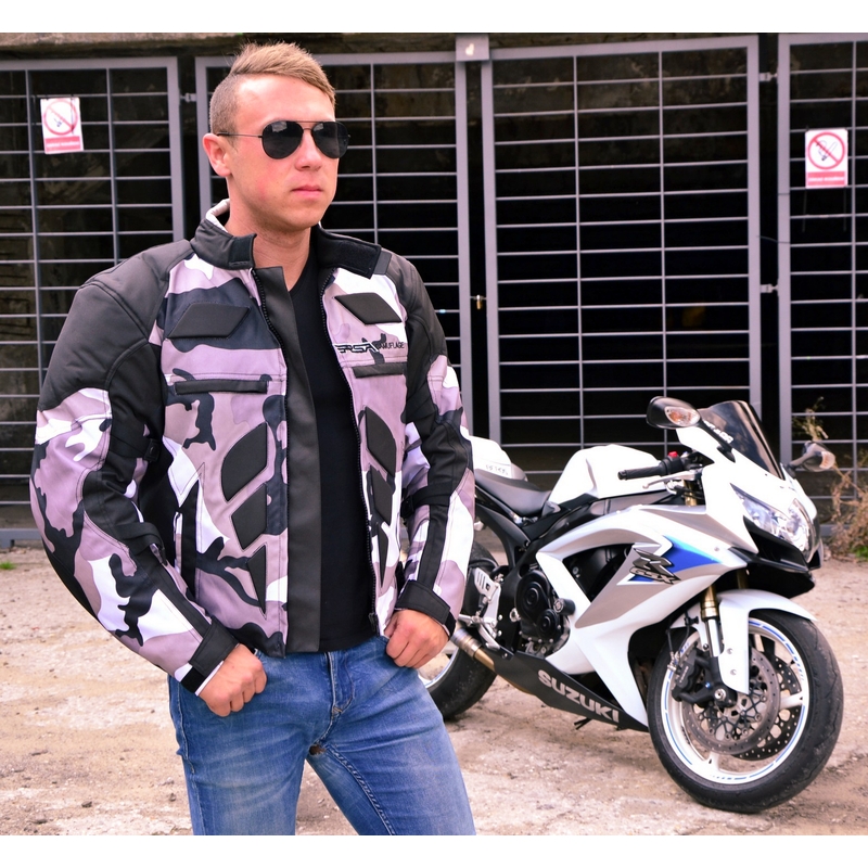Bunda na motorku RSA Camuflage výprodej