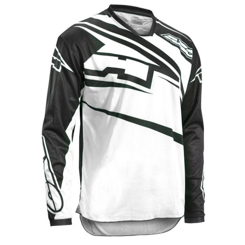 Motokrosový dres AXO SR Jersey černo-bílý výprodej