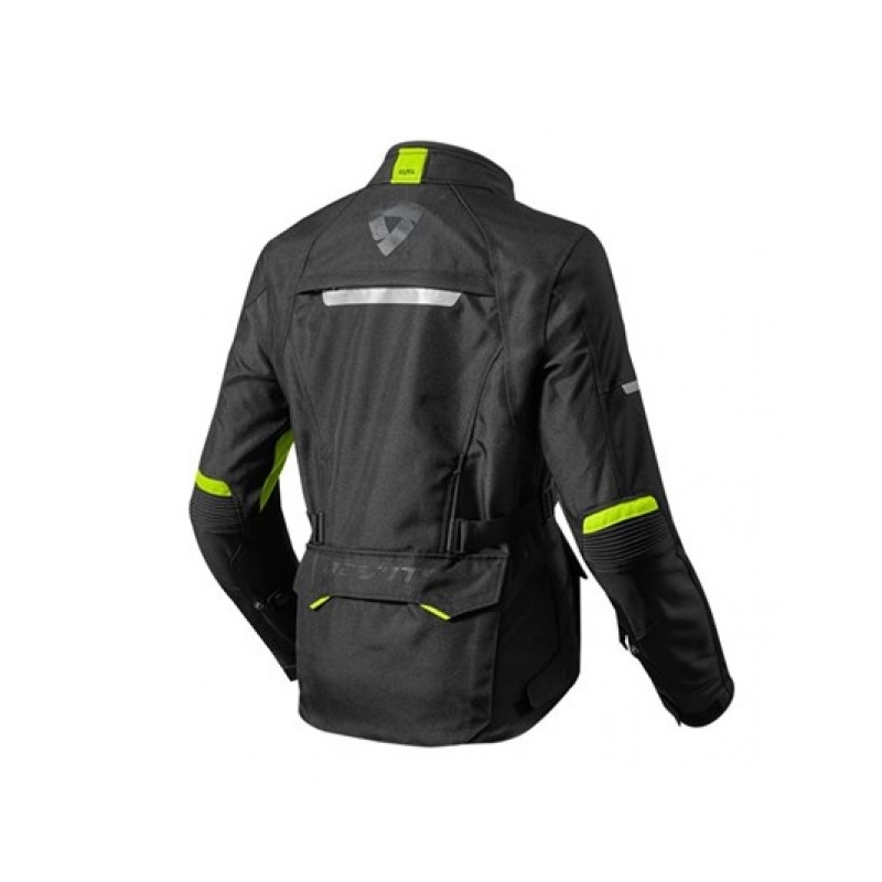 Dámská bunda na motorku Revit Outback 2 černo-fluo žlutá výprodej