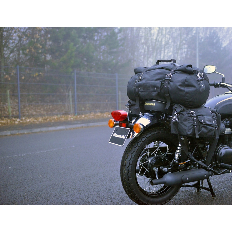 Boční brašny na motocykl Oxford Heritage černé 40l