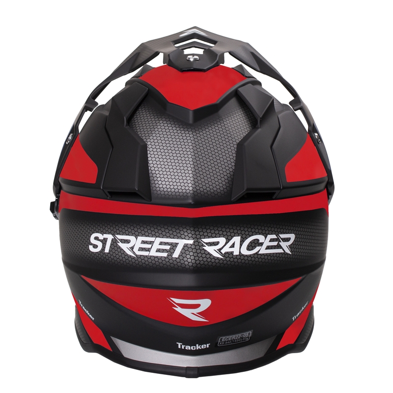 Enduro ķivere Street Racer Tracker melns-arkans