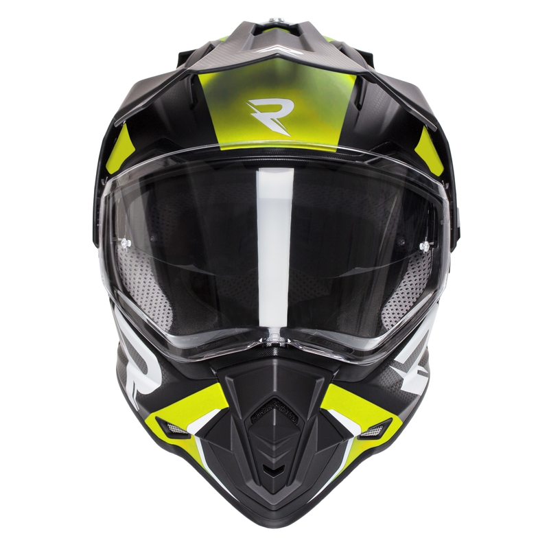 Enduro ķivere Street Racer Tracker melns-fluo dzeltens