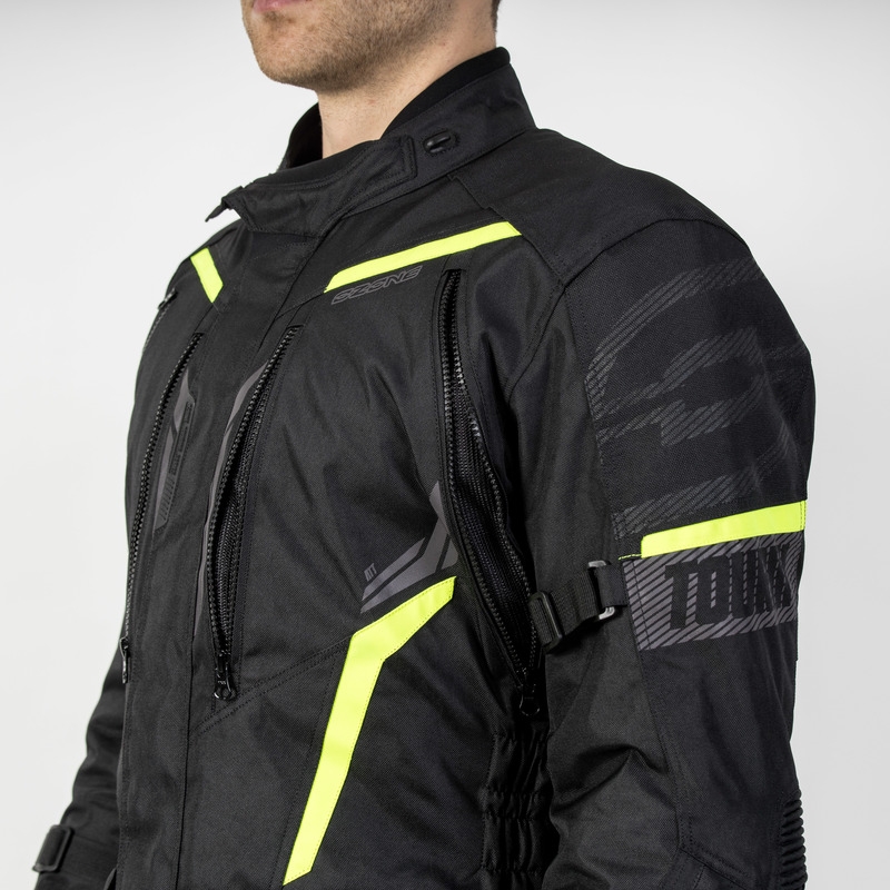 Motocikla jaka Ozone Tour III black-anthracite-fluo yellow