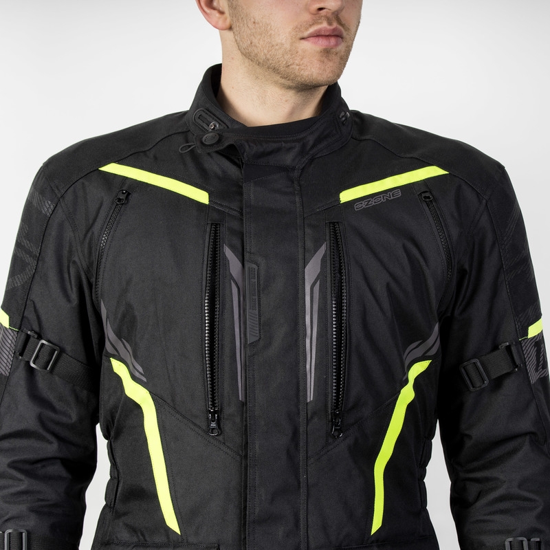 Motocikla jaka Ozone Tour III black-anthracite-fluo yellow