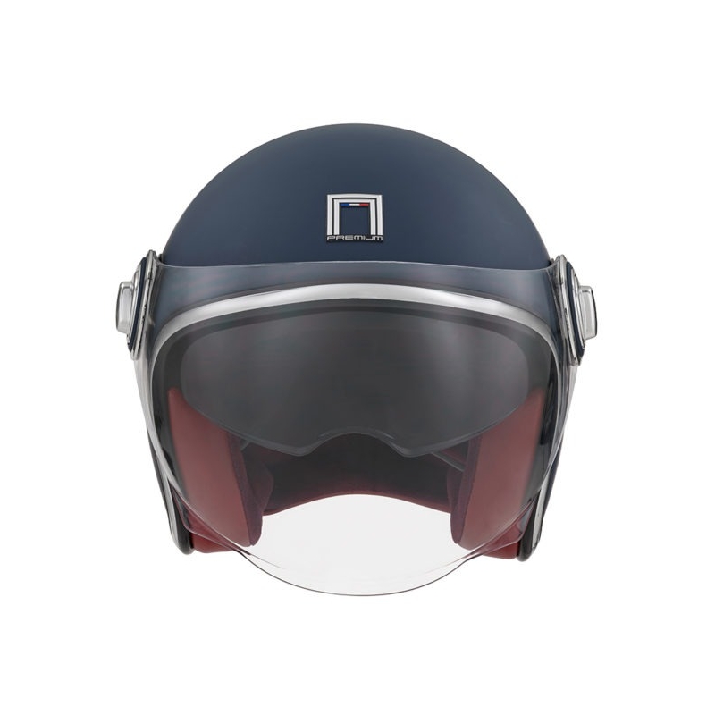 Atvērtā moto ķivere NOX PREMIUM Heritage zila
