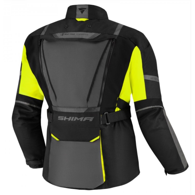 Motocikla jaka Shima Hero 2.0 black-grey-fluo yellow