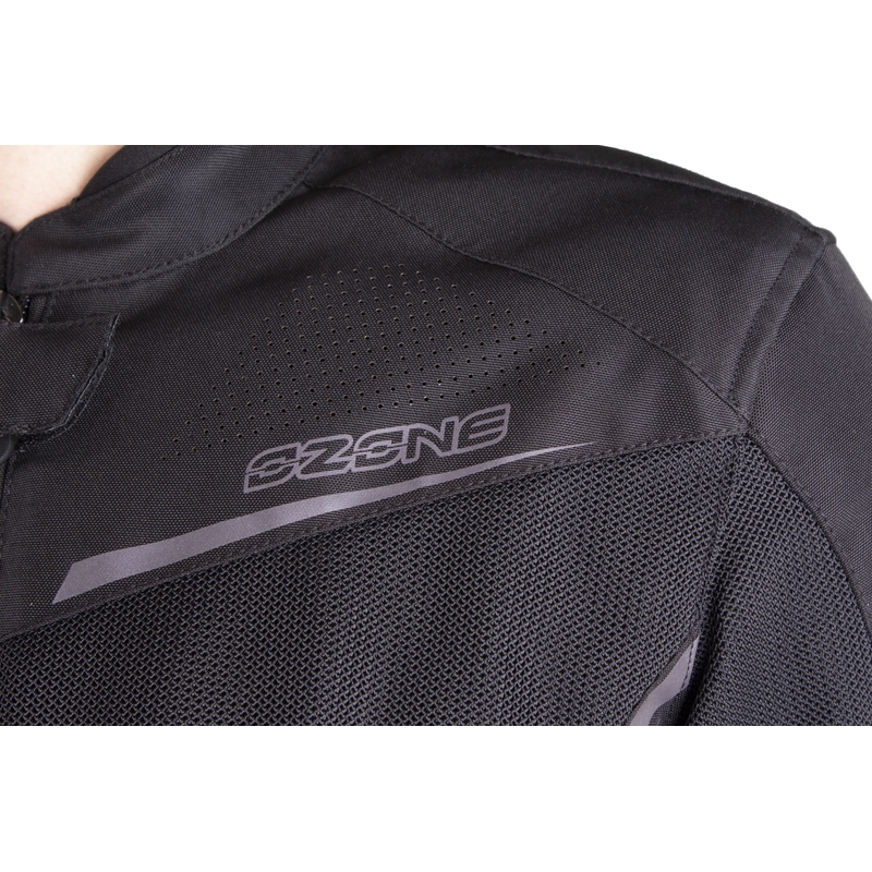 Sieviešu motocikla jaka Ozone Jet II Black izpārdošana