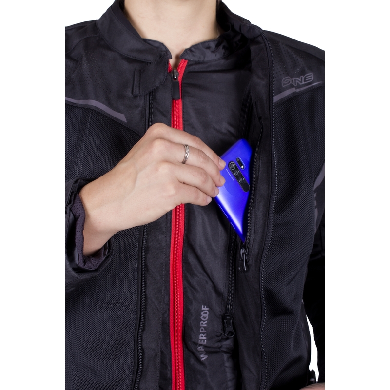 Sieviešu motocikla jaka Ozone Jet II Black izpārdošana