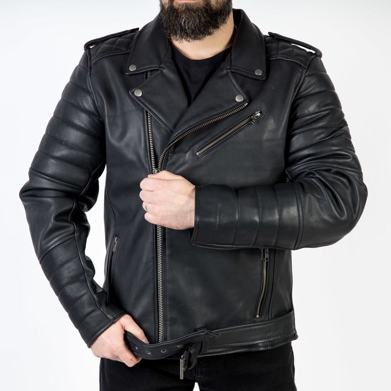 Bunda na motorku Ozone Ramones Modern černá výprodej