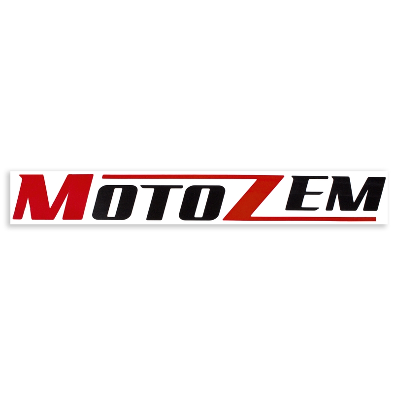 MotoZem logo uzlīme melna