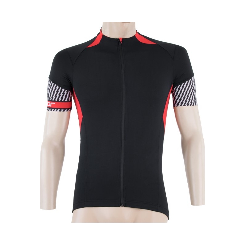 Dres Sensor Race černo-červený - krátký rukáv výprodej
